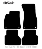 Black Floor Mats for Audi A6 - C8 Sedan (2018-2023) | Fighter Jet Edition - AutoWin