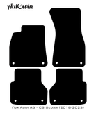 Black Floor Mats for Audi A6 - C8 Sedan (2018-2023) | Fighter Jet Edition - AutoWin