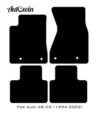 Black Floor Mats for Audi A8 D2 (1994-2002) | Fighter Jet Edition - AutoWin