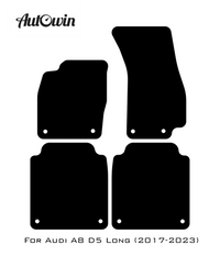 Black Floor Mats for Audi A8 D5 Long (2017-2023) | Fighter Jet Edition - AutoWin