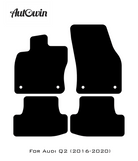 Black Floor Mats for Audi Q2 (2016-2020) | Fighter Jet Edition - AutoWin
