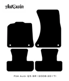 Black Floor Mats for Audi Q5 8R (2008-2017) | Fighter Jet Edition - AutoWin