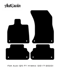 Black Floor Mats for Audi Q5 FY Hybrid (2017-2023) | Fighter Jet Edition - AutoWin