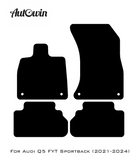 Black Floor Mats for Audi Q5 FYT Sportback (2021-2024) | Fighter Jet Edition - AutoWin