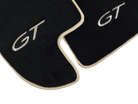 Black Floor Mats For Bentley Continental GT 2003–2011 With Beige Trim - AutoWin