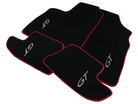 Black Floor Mats For Bentley Continental GT 2003–2011 With Red Trim - AutoWin