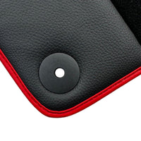 Black Floor Mats for Bentley Flying Spur (2013-2019) with Leather | Red Trim - AutoWin