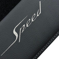 Black Floor Mats For Bentley Mulsanne (2010-2020) with Leather - AutoWin