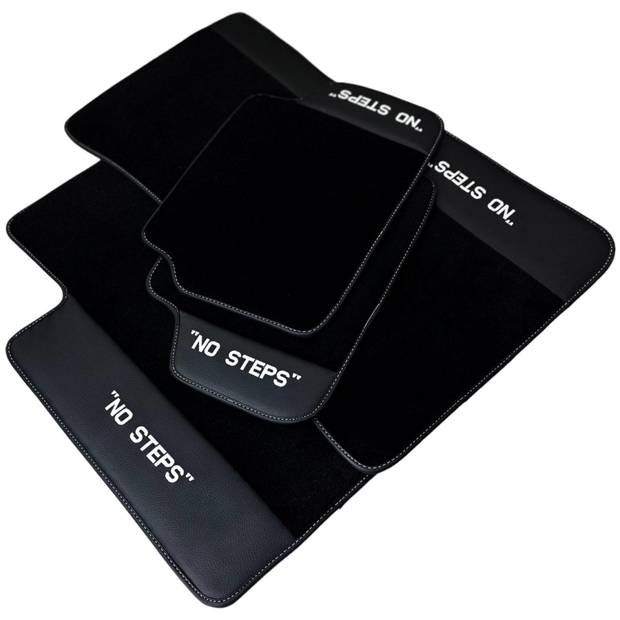 Black Floor Mats For BMW 3 Series E93 No Steps Edition Brand - AutoWin