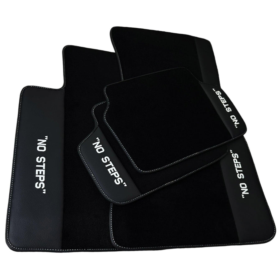 Black Floor Mats For BMW 3 Series E93 No Steps Edition Brand - AutoWin