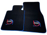 Black Floor Mats For BMW 8 Series G15 2-door Coupe ER56 Design Limited Edition Blue Trim - AutoWin