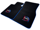 Black Floor Mats For BMW M2 G87 ER56 Design Limited Edition Blue Trim - AutoWin