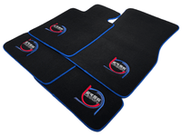 Black Floor Mats For BMW M5 E28 ER56 Design Limited Edition Blue Trim - AutoWin