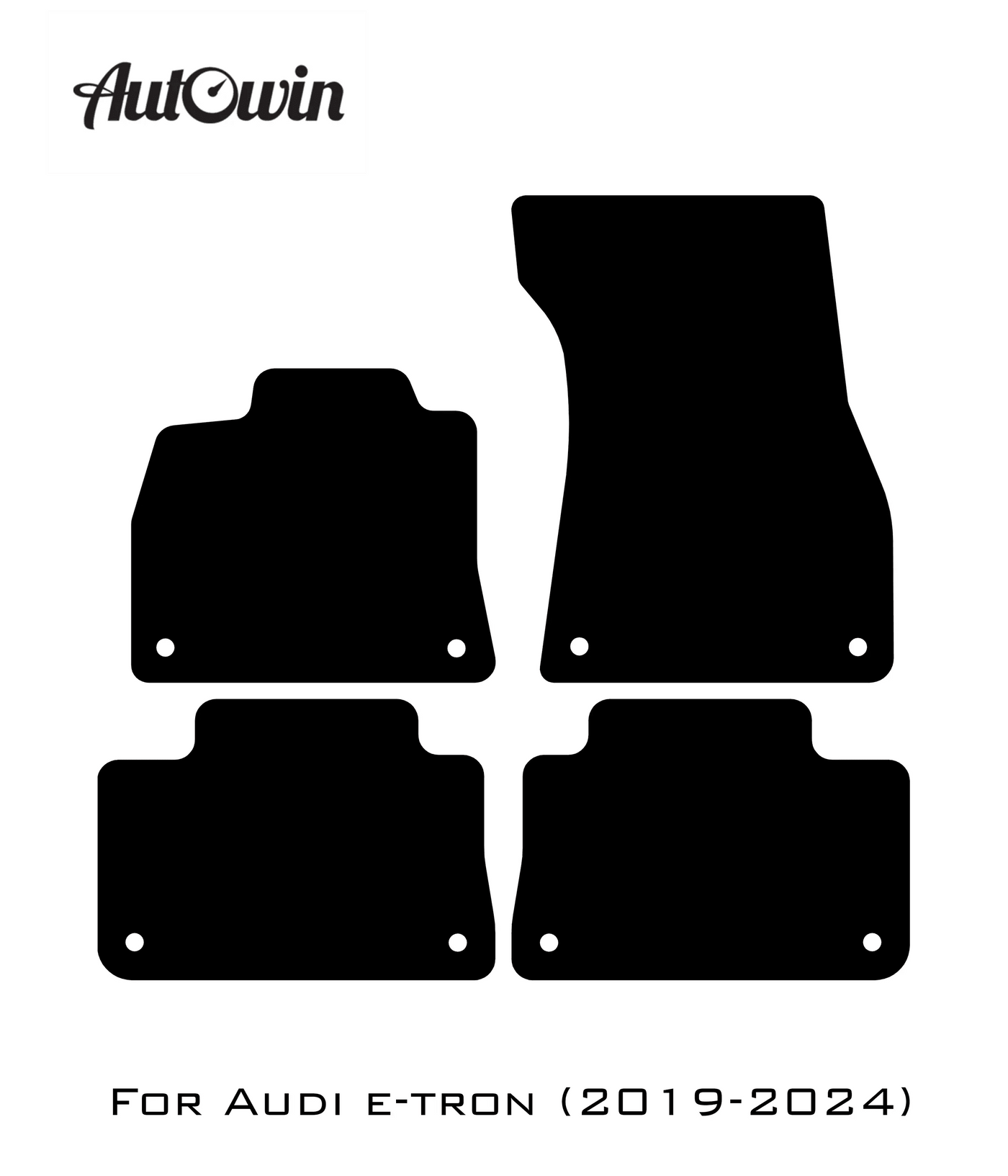 Black Floor Mats for e-tron (2019-2024) | No Steps - AutoWin