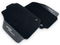 Black Floor Mats For Ferrari 458 Italia 2009-2015 With Carbon Fiber Leather - AutoWin