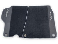 Black Floor Mats For Ferrari California 2008-2014 With Alcantara - AutoWin