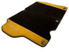 Black Floor Mats For Ferrari California 2008-2014 With Tan Alcantara - AutoWin