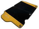 Black Floor Mats For Ferrari California 2008-2014 With Tan Alcantara - AutoWin