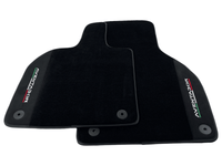 Black Floor Mats for Lamborghini Aventador With Alcantara Leather - AutoWin