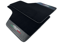 Black Floor Mats for Lamborghini Diablo 1990-2001 With Carbon Fiber Leather - AutoWin