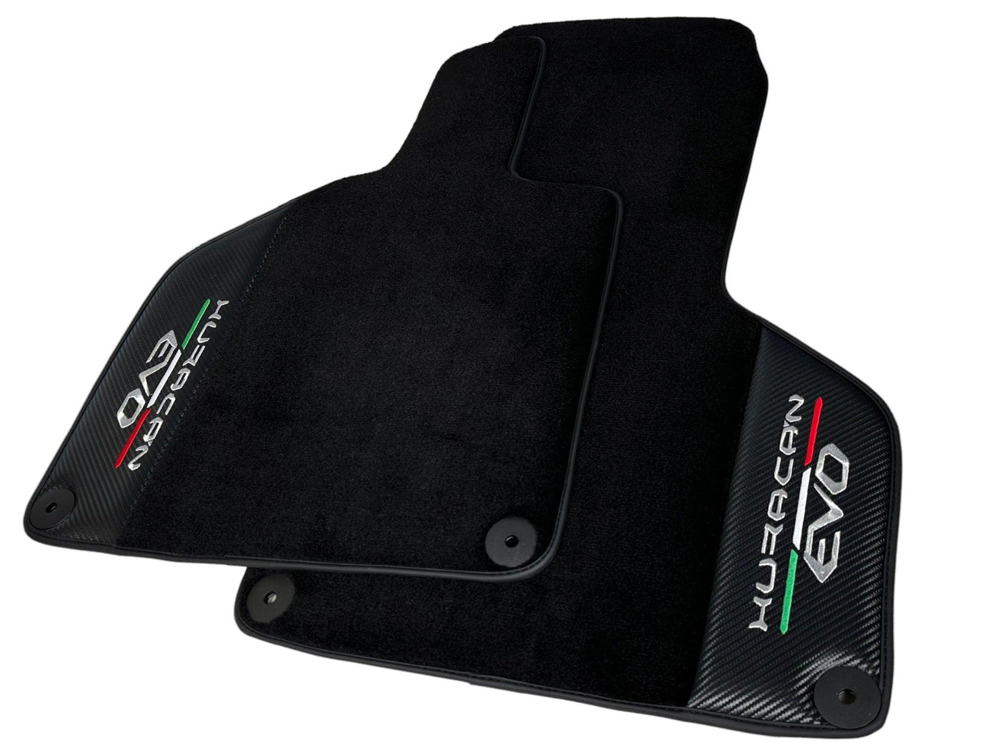 Huracan EVO (2014-2023): Black Mats with Carbon Fiber Borders