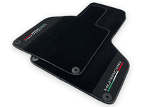 Black Carpet Floor Mats for Lamborghini Huracan with Alcantara Leather - AutoWin