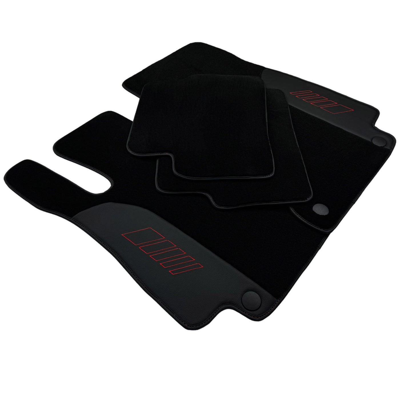 Black Floor Mats For Mercedes Benz B-Class W247 (2019-2023) | AutoWin Edition - AutoWin