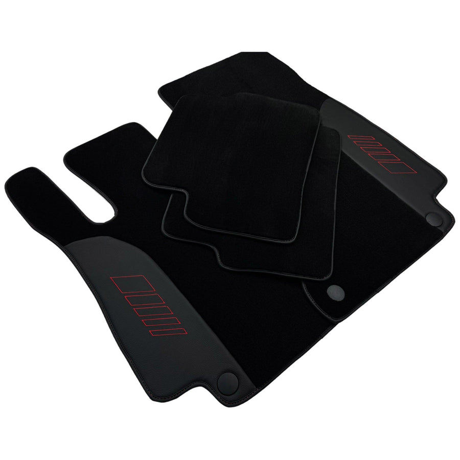 Black Floor Mats For Mercedes Benz C-Class W203 Sedan 4Matic (2000-2007) | AutoWin Edition - AutoWin