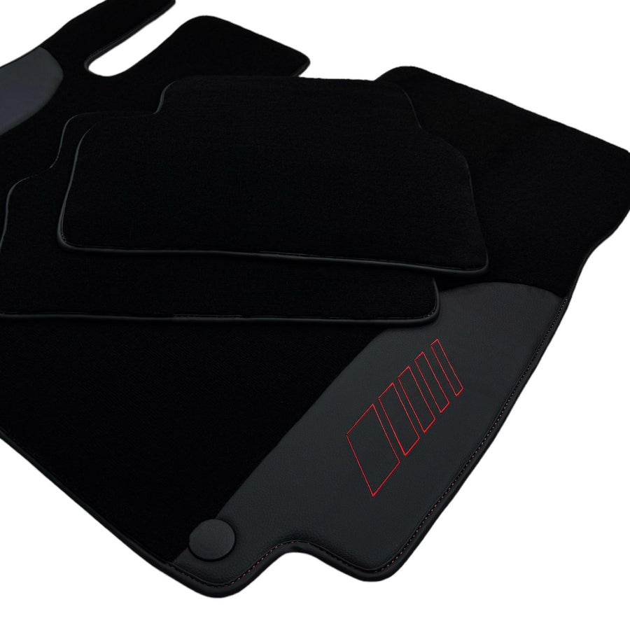 Black Floor Mats For Mercedes Benz C-Class W203 Sedan 4Matic (2000-2007) | AutoWin Edition - AutoWin