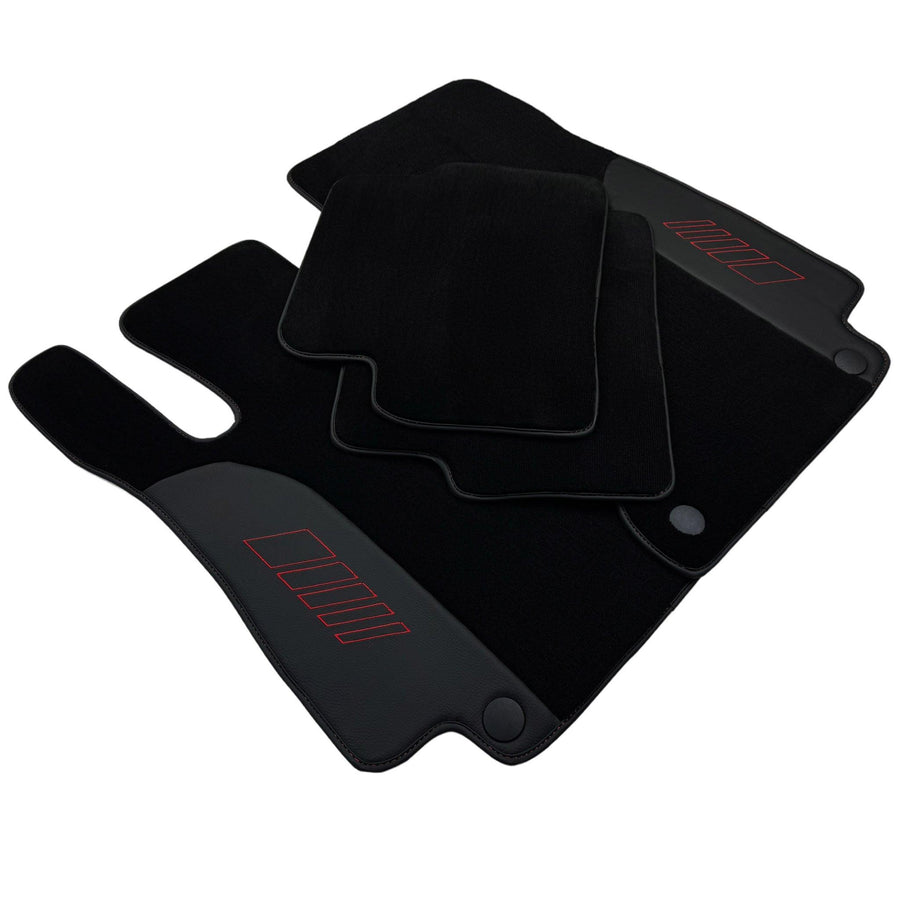 Black Floor Mats For Mercedes Benz E-Class A207 Convertible (2010-2013) | AutoWin Edition - AutoWin
