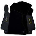 Black Floor Mats For Mercedes Benz E-Class A207 Convertible (2010-2013) | Fighter Jet Edition - AutoWin