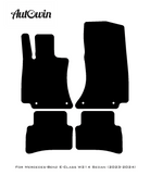 Black Floor Mats For Mercedes Benz E-Class W214 Sedan (2023-2024) | AutoWin Edition - AutoWin