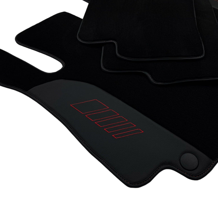 Black Floor Mats For Mercedes Benz EQA-Class H243 (2021-2023) | AutoWin Edition - AutoWin