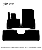 Black Floor Mats For Mercedes Benz EQS-Class X296 (2022-2023) | AutoWin Edition - AutoWin
