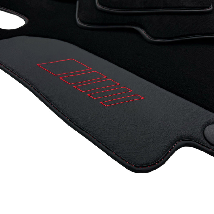 Black Floor Mats For Mercedes Benz GLB-Class X247 (2020-2023) | AutoWin Edition - AutoWin