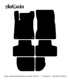 Black Floor Mats For Mercedes Benz GLB-Class X247 (2020-2023) | AutoWin Edition - AutoWin