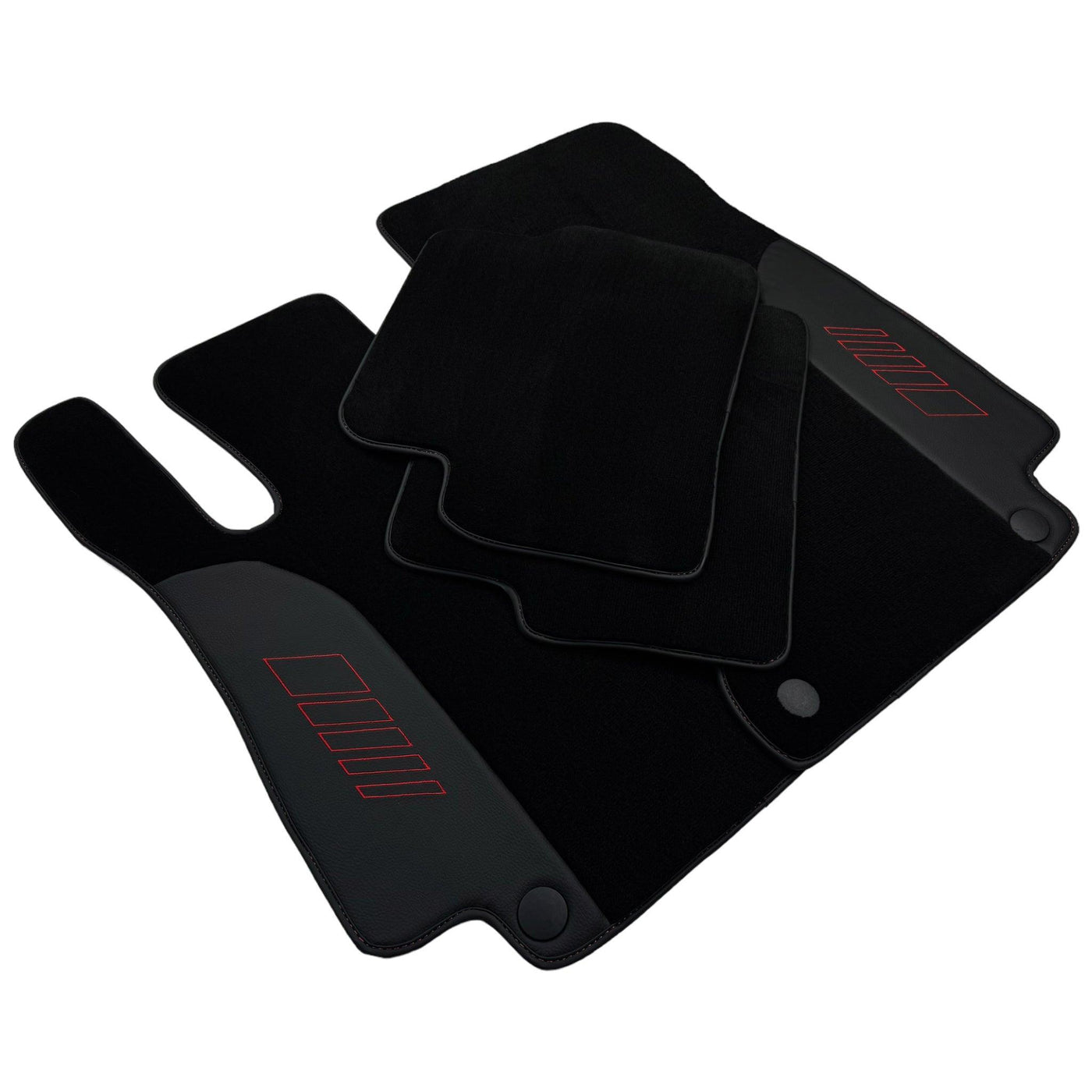 Black Floor Mats For Mercedes Benz GLC-Class C253 Coupe (2016-2019) | AutoWin Edition - AutoWin