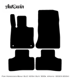 Black Floor Mats For Mercedes Benz GLC-Class X254 SUV 300e 4Matic (2023-2024) | Fighter Jet Edition - AutoWin
