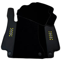 Black Floor Mats For Mercedes Benz GLE-Class C167 Coupe (2020-2023) | Fighter Jet Edition - AutoWin