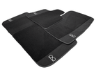 Black Floor Mats for Rolls Royce Shadow 1965-1977 Fluorescent - AutoWin