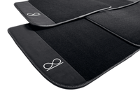 Black Floor Mats for Rolls Royce Shadow 1965-1977 Fluorescent - AutoWin