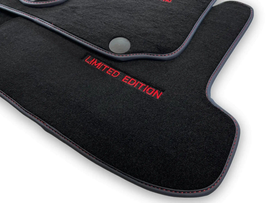 Black Leather Floor Mats For Mercedes Benz E-Class S213 All Terrain (2020-2023) | ER56 Design - AutoWin