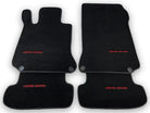 Black Leather Floor Mats For Mercedes Benz GLE-Class V167 Allrounder - 5 Seats (2019-2023) | ER56 Design - AutoWin