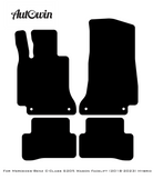 Black Luxury Floor Mats For Mercedes Benz C-Class S205 Wagon Facelift (2018-2023) Hybrid | ER56 Design - AutoWin