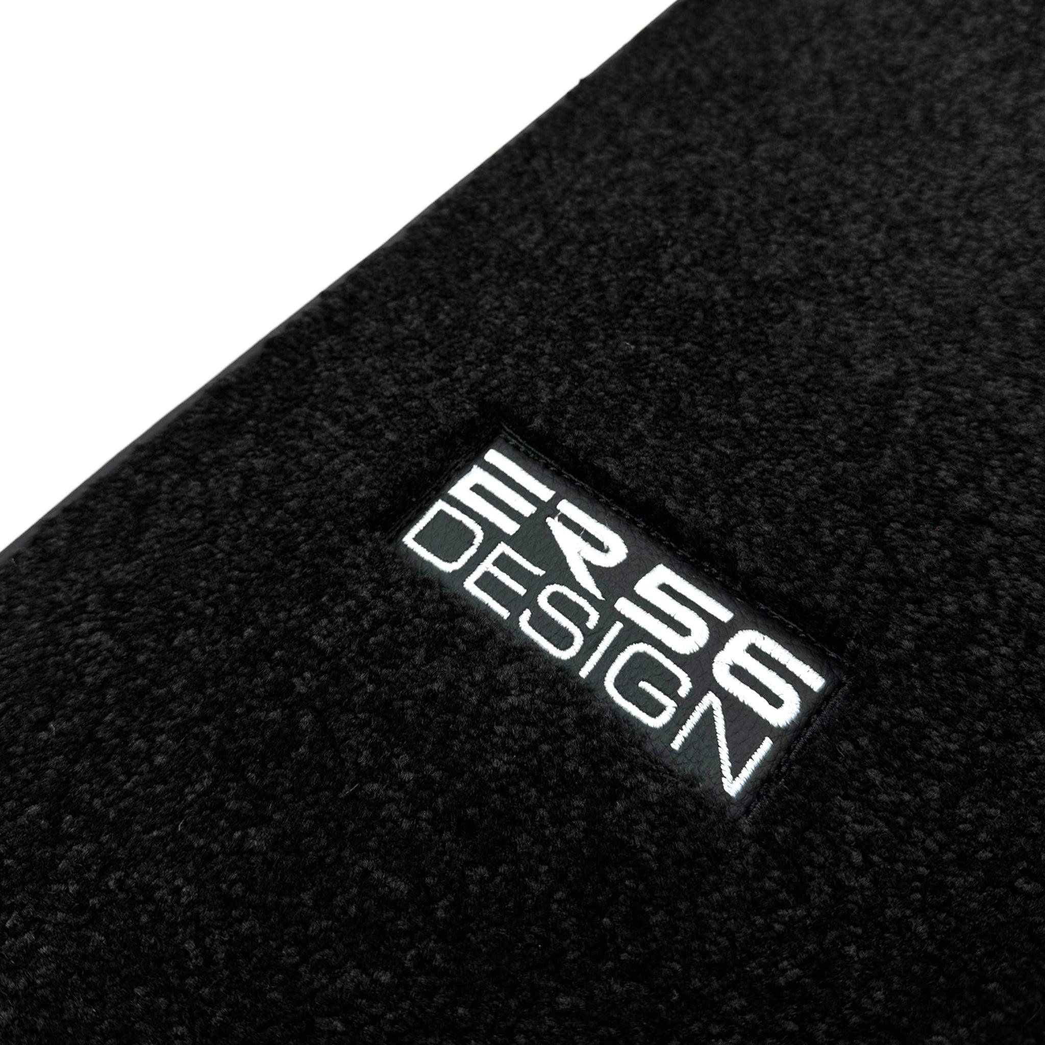 Black Luxury Floor Mats For Mercedes Benz C-Class W205 Sedan (2014-2018) | ER56 Design - AutoWin