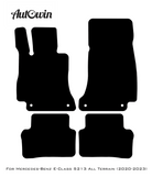 Black Luxury Floor Mats For Mercedes Benz E-Class S213 All Terrain (2020-2023) | ER56 Design - AutoWin