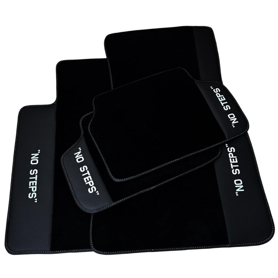 Black Mats For BMW 5 Series E28 Sedan No Steps Edition - AutoWin