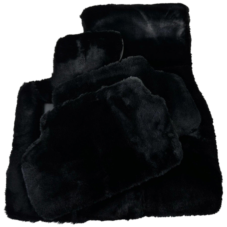 Black Sheepskin Floor Floor Mats For BMW X6 Series G06 - AutoWin
