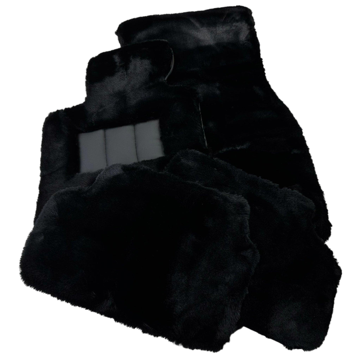 Black Sheepskin Floor Mats for BMW XM G09 (2023-2024) - AutoWin