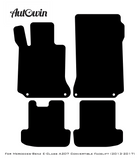 Black Sheepskin Floor Mats For Mercedes Benz E-Class A207 Convertible Facelift (2013-2017) | ER56 Design - AutoWin
